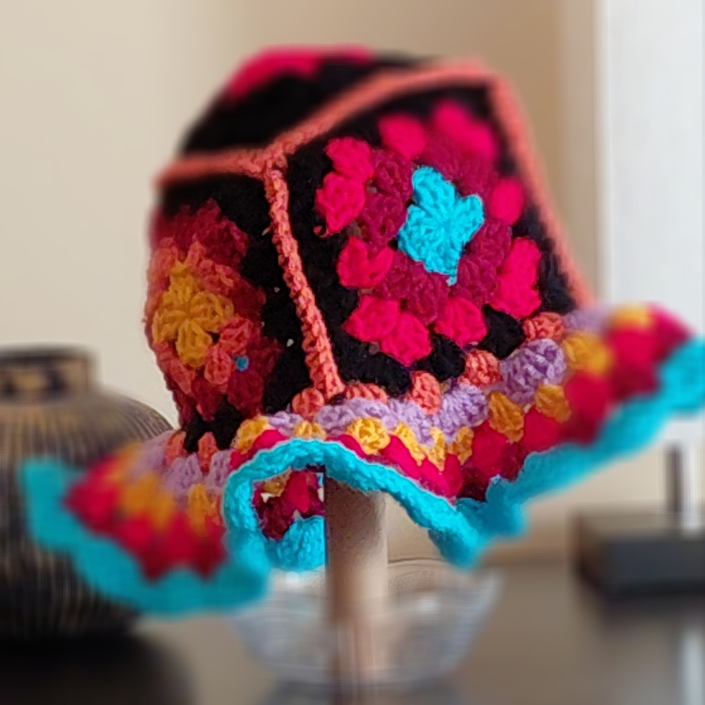 Colorful Crochet Bucket Hat